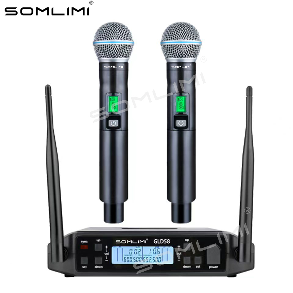 Shure Mic Sm58 - SOMLIMI G24-A58 600MHz Metalowy, profesjonalny, bezprzewodowy