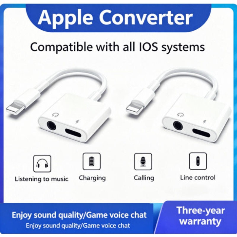 Adapter audio do iPhone 14 13  – Earphone Splitter Jack recenzja i cena
